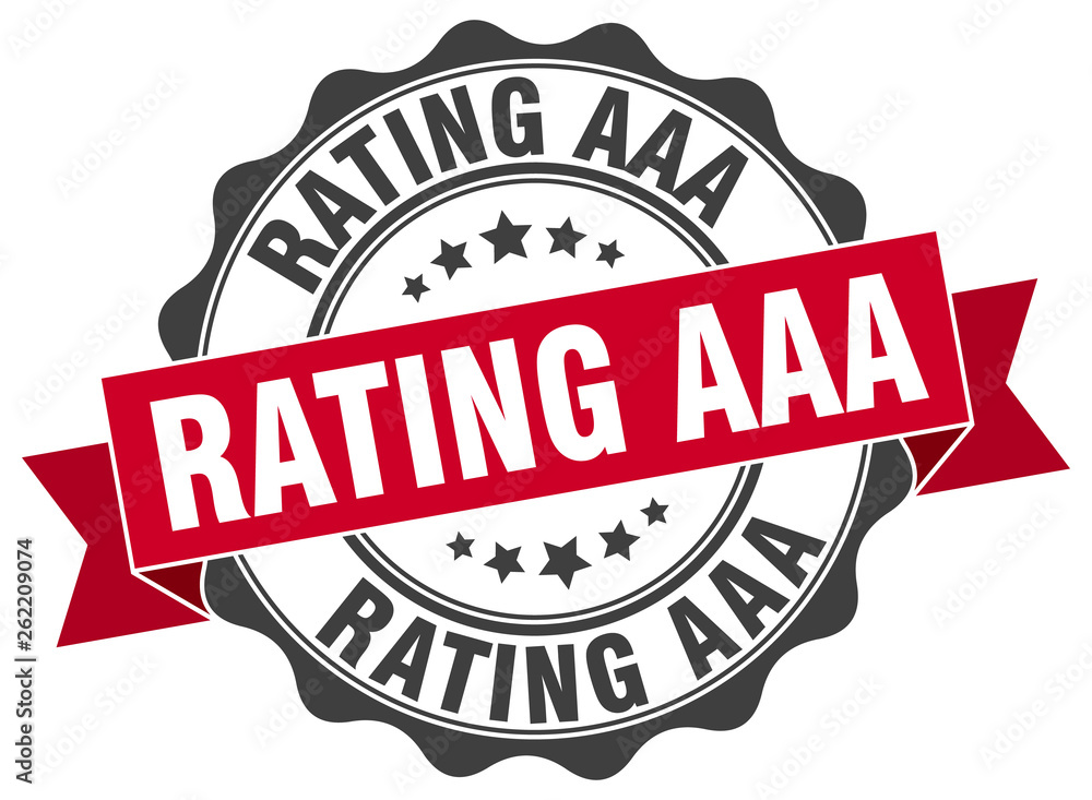 Fototapeta premium rating aaa stamp. sign. seal