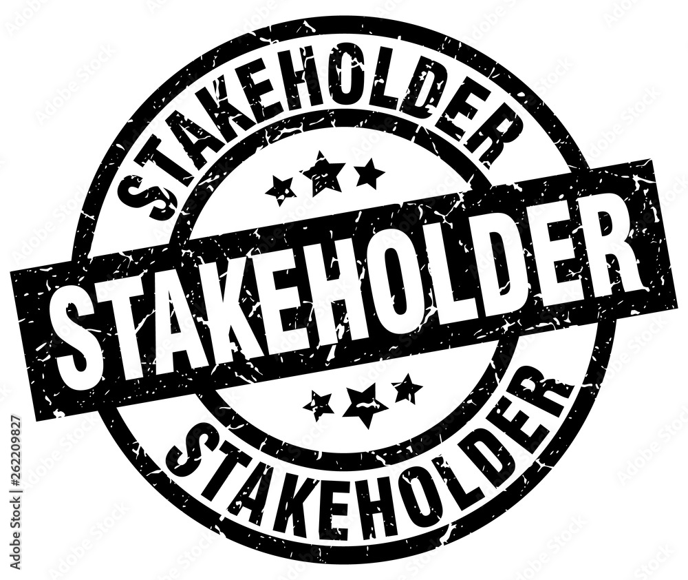 stakeholder round grunge black stamp stakeholder round grunge black stamp