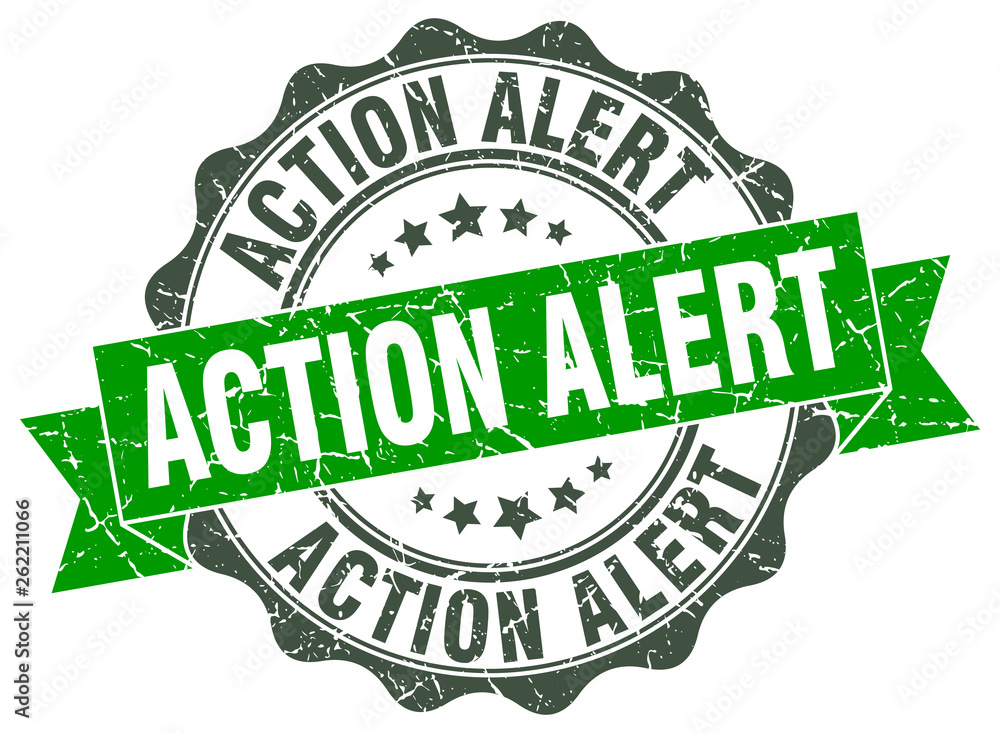 action alert stamp. sign. seal action alert stamp. sign. seal