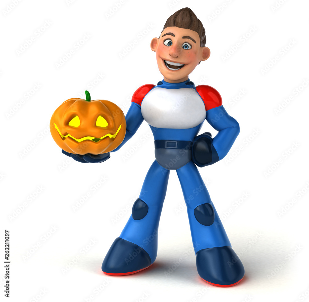 Super modern superhero - 3D Illustration Super modern superhero - 3D Illustration