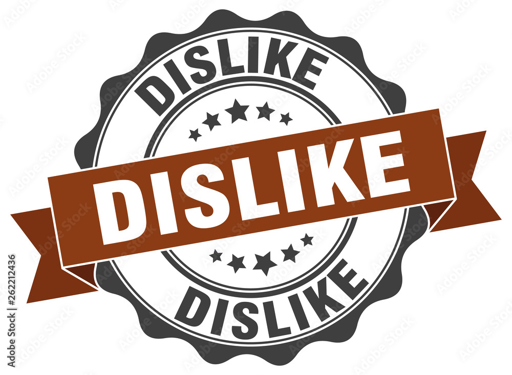 Fototapeta premium dislike stamp. sign. seal