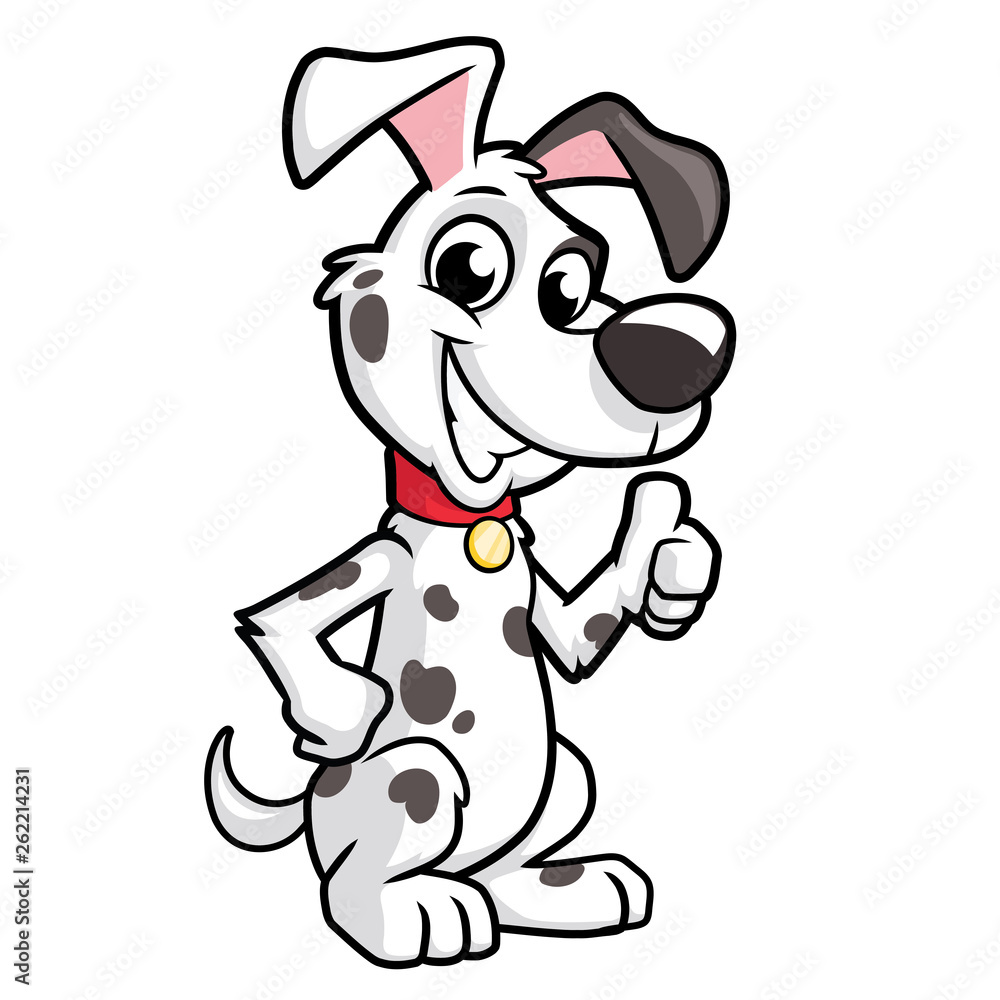 Obraz premium Dog making thumb up gesture