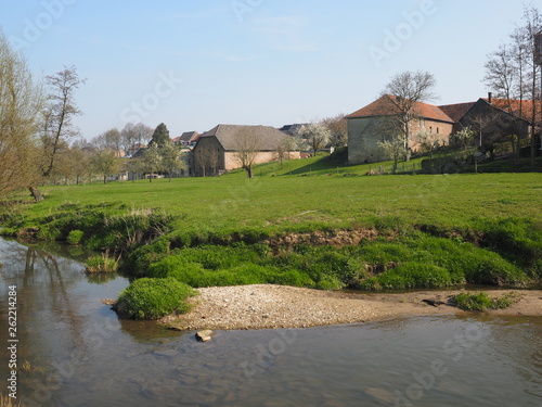 Dutch landscape with a view on Wijlre, Limburg photo