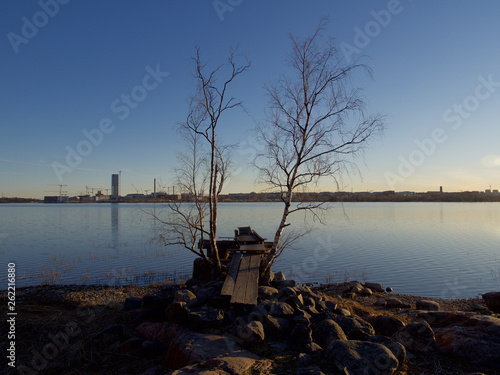 Vanhankaupunginkoski(old town) near Arabianranta, Helsinki, Finland photo