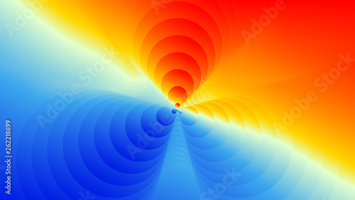 Color spectrum gradient background. Hypnotic trance texture. Visual bright and shining abstraction. Psychedelic glossy illustration.