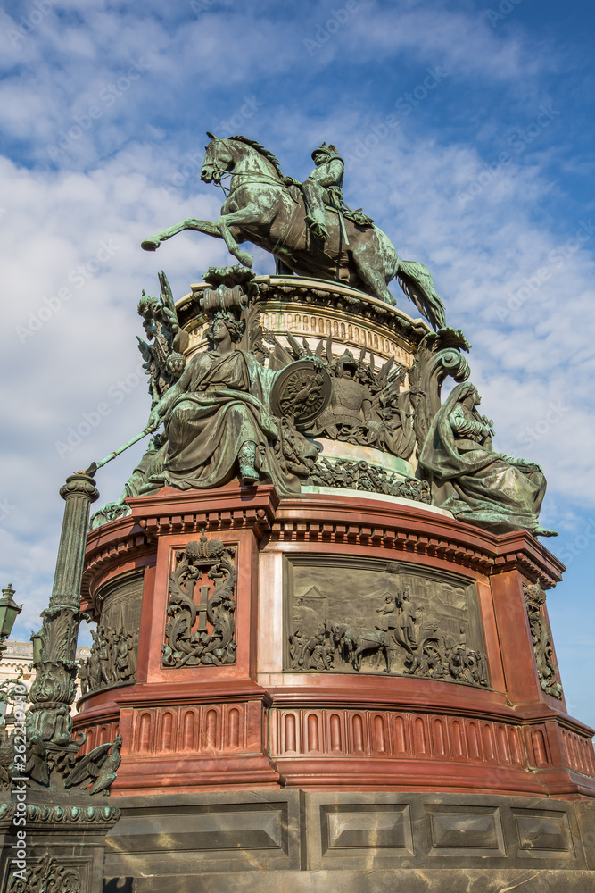 Bronze equestrian monument of Nicholas I of Russia - Saint Petersburg, Russia