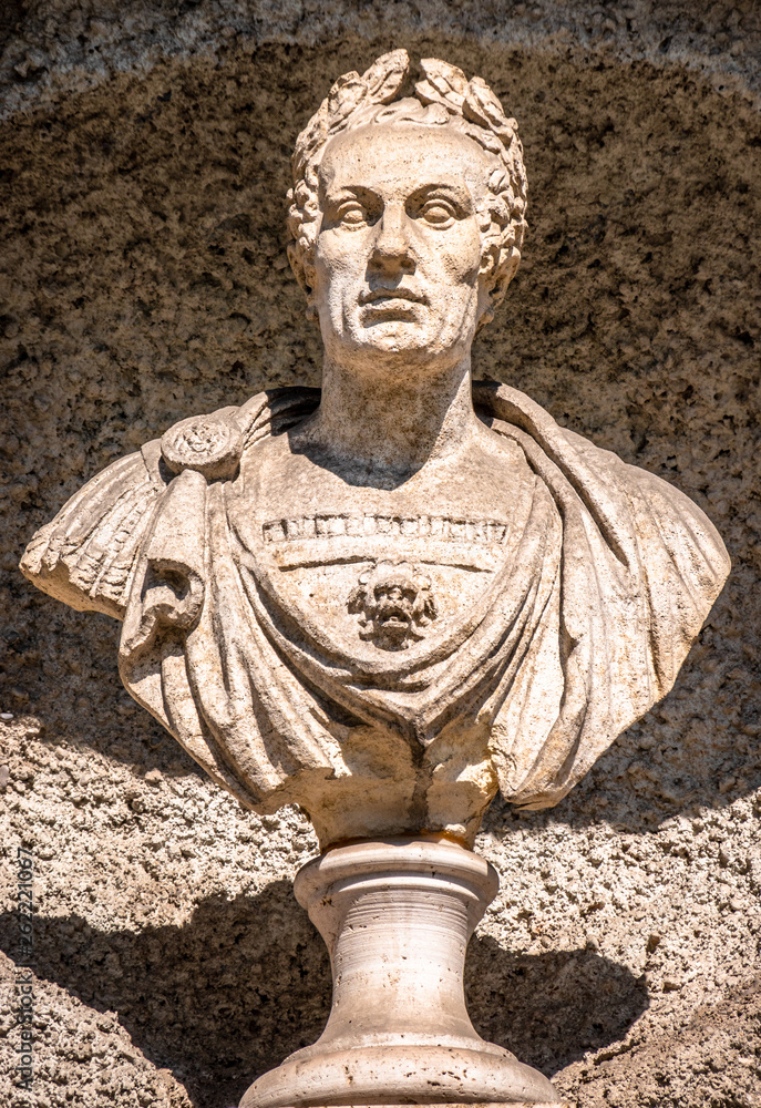 Fototapeta premium historic statue of an italian imperator