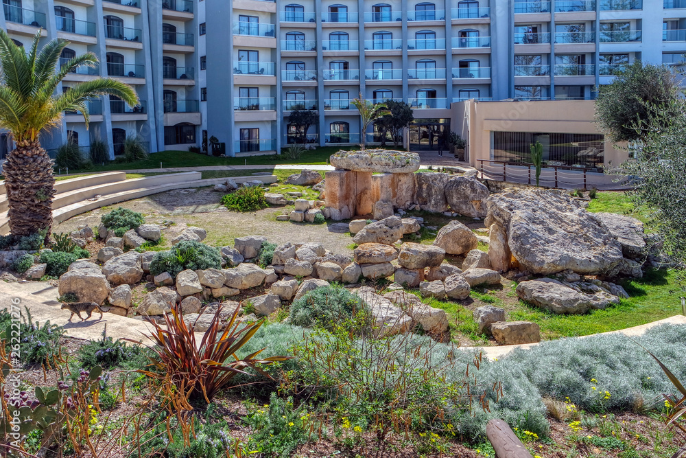 Ruins of Megalithic Temples in Qawra, Malta