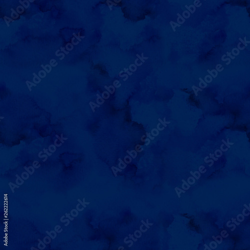 blue watercolor stained pattern - abstract seamless background