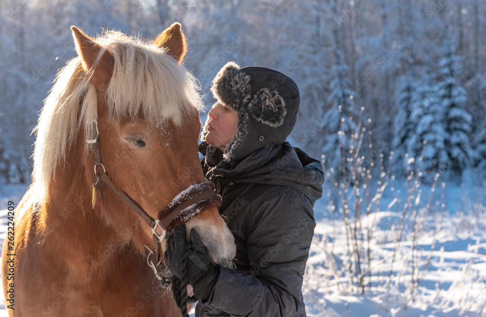 Fototapeta premium Woman horseback riding