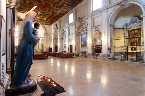   basilica di san sebastiano fuori le mura,roma,italia.