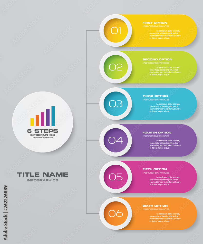 6 steps infographics chart design element. For data presentation 6 steps infographics chart design element. For data presentation