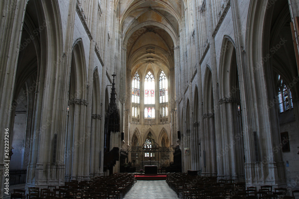 church of the trinity abbey in vendome (france)