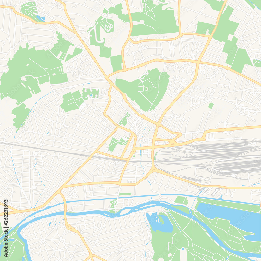 Chelles, France printable map Chelles, France printable map