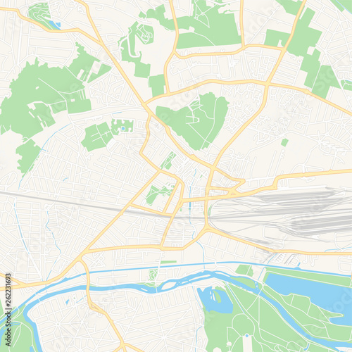 Chelles, France printable map