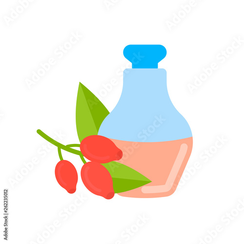Rosehip Oil Illustration
