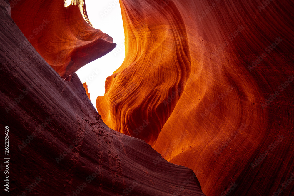 Obraz premium Antelope Canyon - amazing colors of the sandstone rocks - travel photography