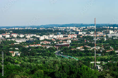Cityscape of Krakow by blue sky, Poland © dmf87