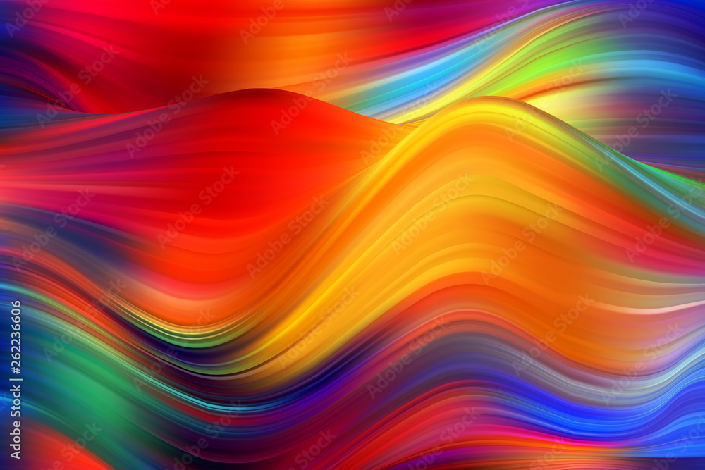 Modern colorful flow poster. Wave Liquid shape color background. Art design for your design project. - obrazy, fototapety, plakaty 