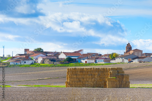 Landscape village Spain hay...