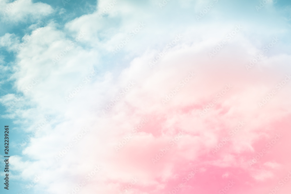 cloud background with a pastel colour