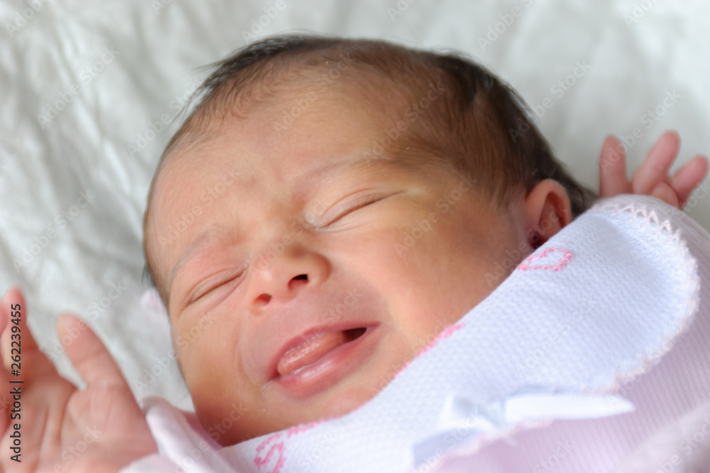 Newborn baby sleep first days of life. Cute little newborn child sleeping peacefully Newborn baby sleep first days of life. Cute little newborn child sleeping peacefully