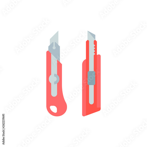 Fotografia Flat Illustration of a Penknife