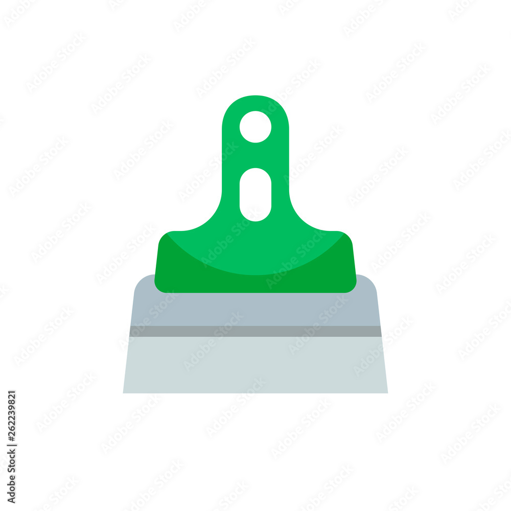 Flat Illustration of a Spatula Flat Illustration of a Spatula