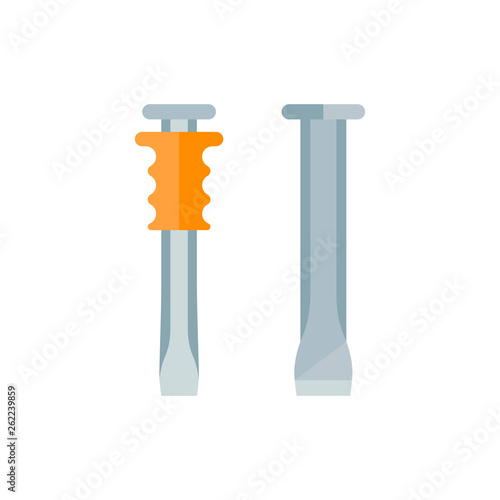 Flat Illustration of Chisels