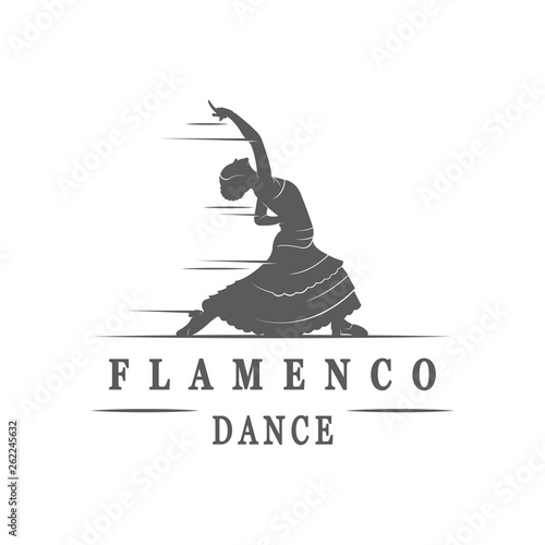 Spanish Dance Flamenco Logotype.