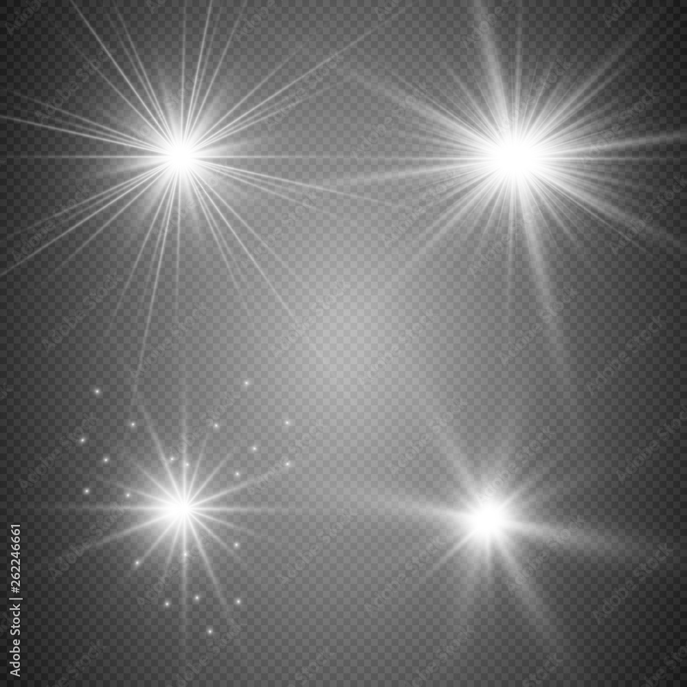 Glowing lights effect, flare, explosion and stars. Special effect isolated on transparent background Glowing lights effect, flare, explosion and stars. Special effect isolated on transparent background