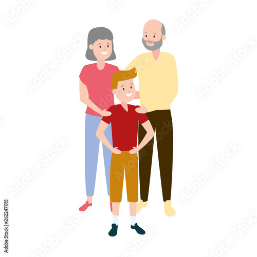 grandparents and grandson