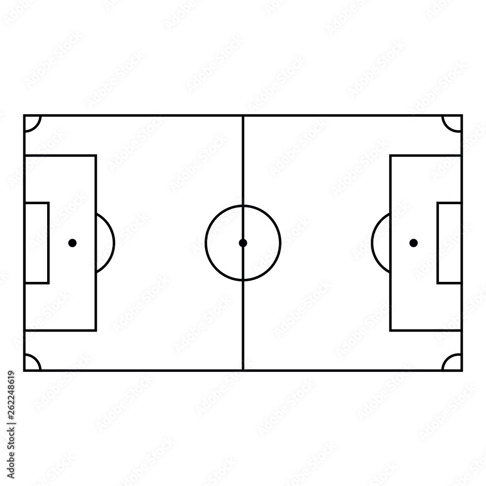 Fußballfeld Schwarz Weiß Fußballfeld Schwarz Weiß
