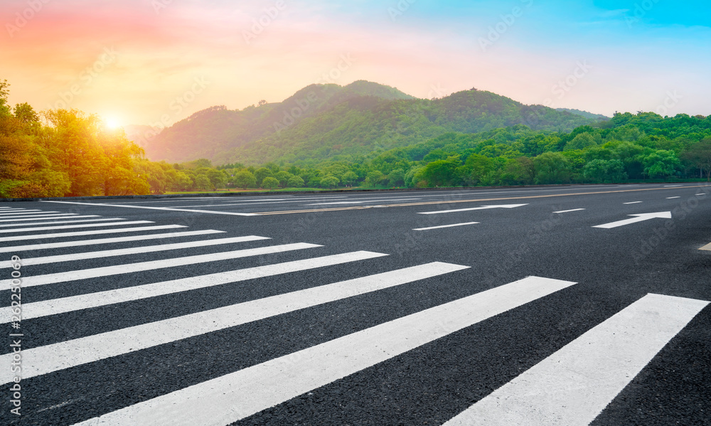 Fototapeta premium Road and Natural Landscape Landscape