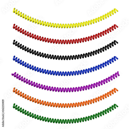 Colorful spiral telephone c...