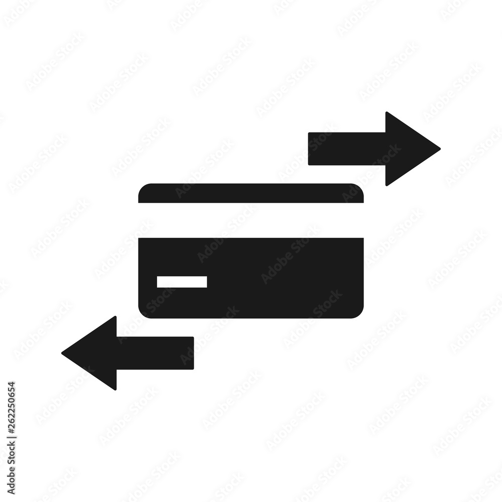 Credit or Debit card change icon for mobile banking app interface. Banking card icon illustration. Credit card for web and mobile app interface Credit or Debit card change icon for mobile banking app interface. Banking card icon illustration. Credit card for web and mobile app interface