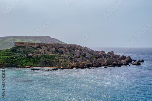 Obraz na płótnie Gnejna Bay near Tuffieha, Mgarr, Malta w salonie