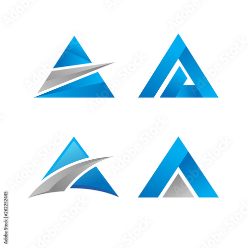 Triangle logo vector icon