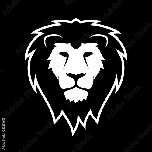 Fototapeta Naklejka Na Ścianę i Meble -  Lion Head Icon Logo Vector
