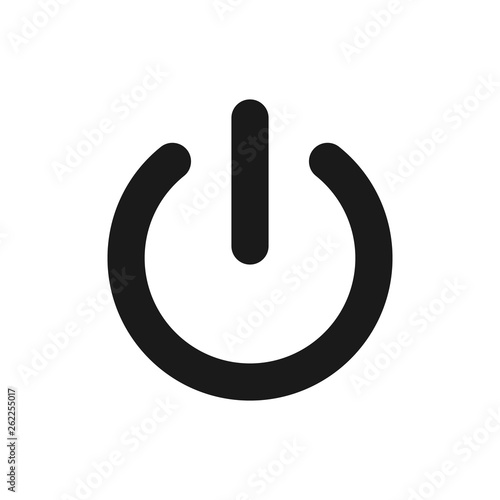 Power off icon. Power on icon. On-Off icon vector illustration photo