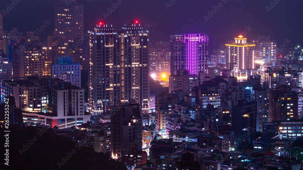 High view of Taiwan cityscape night light in Taipei 8 High view of Taiwan cityscape night light in Taipei 8