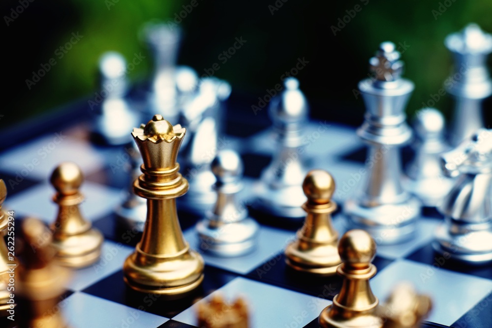 Chess board game, business competitive concept Chess board game, business competitive concept