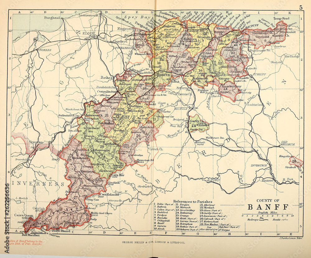 Old map. Scotland Old map. Scotland