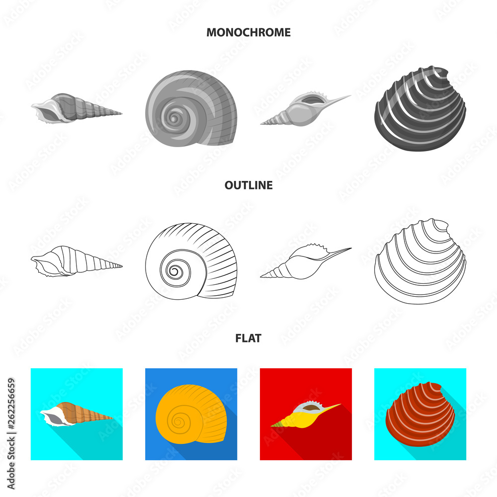 Isolated object of animal and decoration logo. Set of animal and ocean vector icon for stock. Isolated object of animal and decoration logo. Set of animal and ocean vector icon for stock.