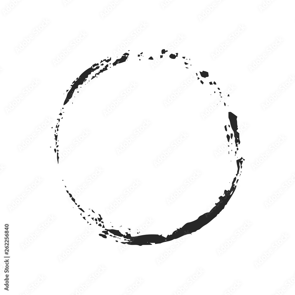 Black Ink Circle. Black Ink Circle.