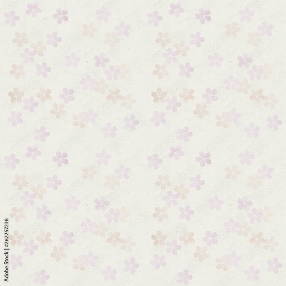 桜の花 和紙 パターン 背景素材 桜の花 和紙 パターン 背景素材