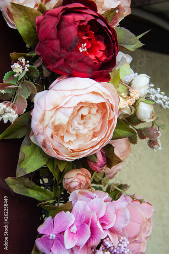 pink rose on a white background