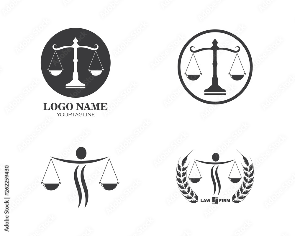 lawyer logo vector template design lawyer logo vector template design