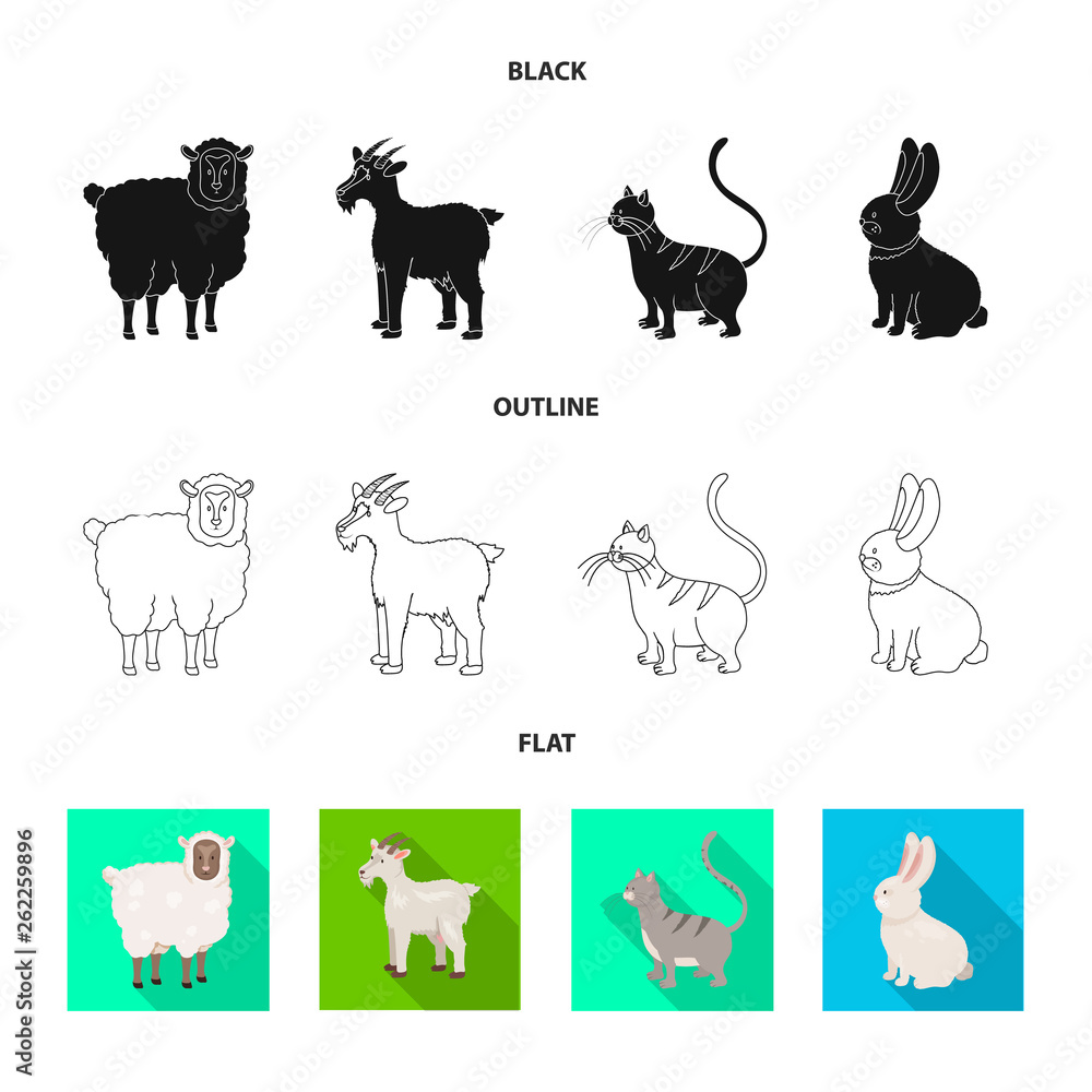 Vector design of breeding and kitchen  icon. Collection of breeding and organic  vector icon for stock.
