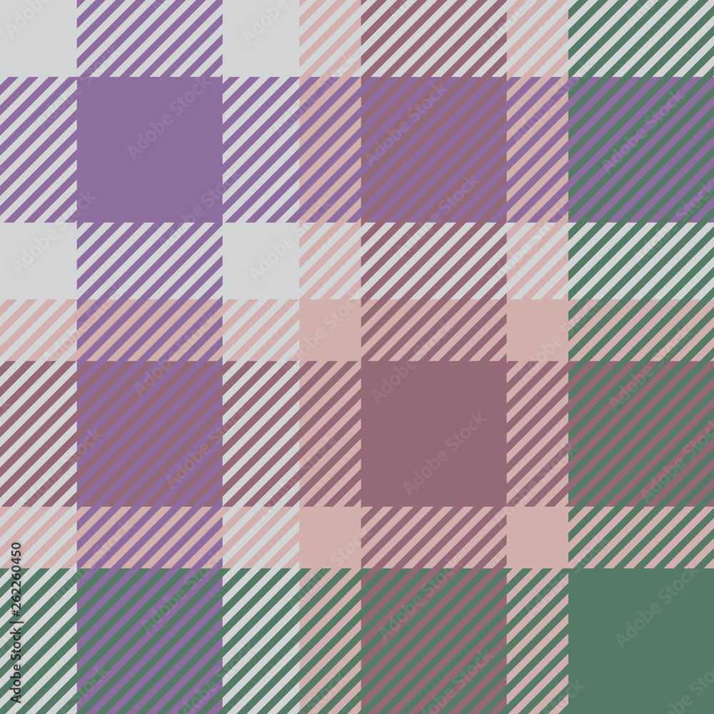 Plaid or tartan vector is background or texture in many color Plaid or tartan vector is background or texture in many color